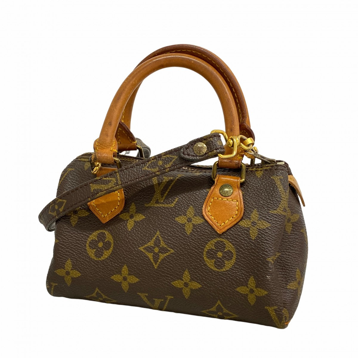 【6cb2000】ルイヴィトン ハンドバッグ モノグラム ミニ スピーディ M41534 ブラウン 2wayバッグ【中古】レディース
