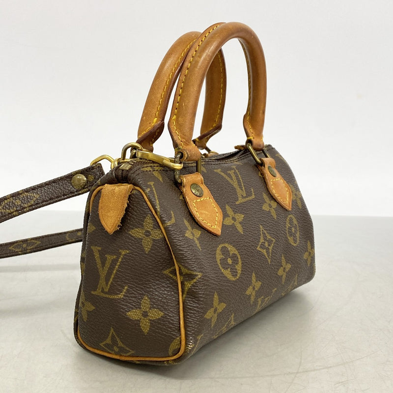 【6cb2000】ルイヴィトン ハンドバッグ モノグラム ミニ スピーディ M41534 ブラウン 2wayバッグ【中古】レディース