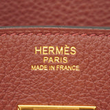 【6cb2007-g】エルメス ハンドバッグ バーキン30 トゴ ルージュアッシュ ゴールド金具 K刻印【中古】レディース