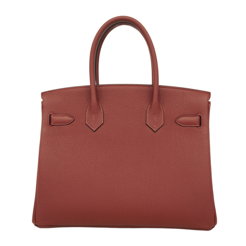 【6cb2007-g】エルメス ハンドバッグ バーキン30 トゴ ルージュアッシュ ゴールド金具 K刻印【中古】レディース