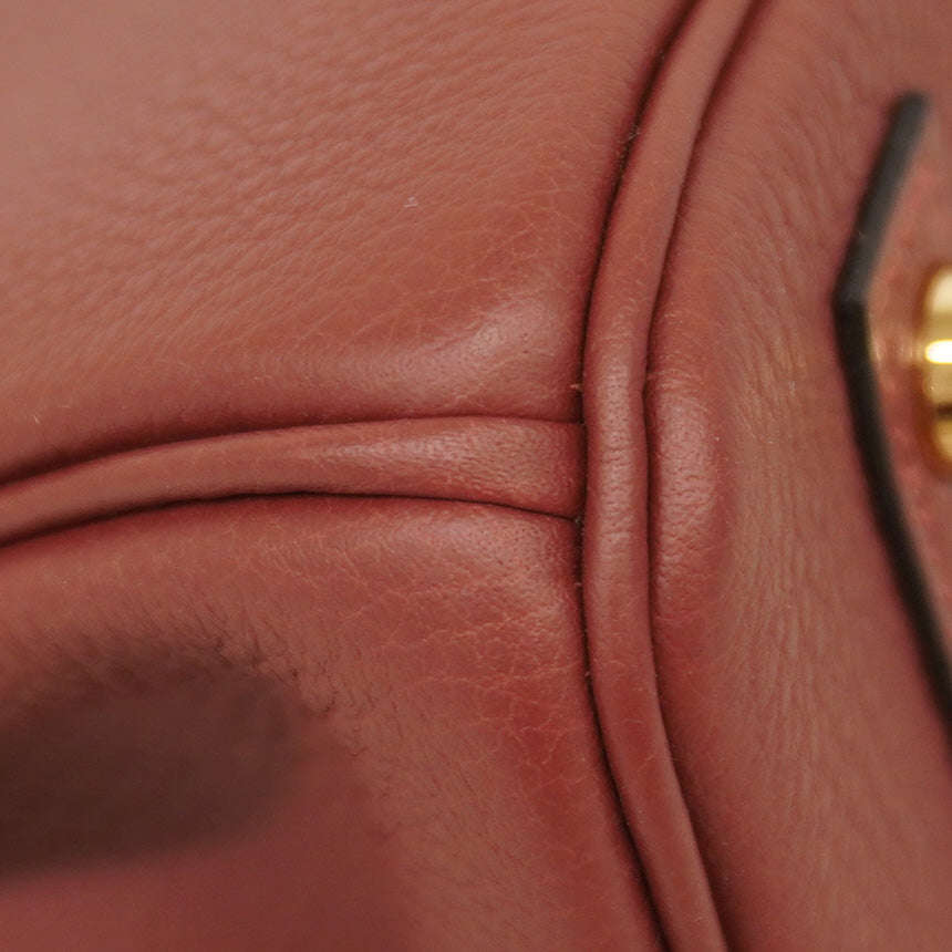 【6cb2007-g】エルメス ハンドバッグ バーキン30 トゴ ルージュアッシュ ゴールド金具 K刻印【中古】レディース