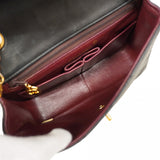 【6cb2009】シャネル ショルダーバッグ ミニマトラッセ チェーンショルダー ラムスキン ブラック ゴールド金具【中古】レディース