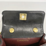 【6cb2056-k】シャネル ショルダーバッグ ミニマトラッセ チェーンショルダー ラムスキン ブラック ゴールド金具【中古】レディース