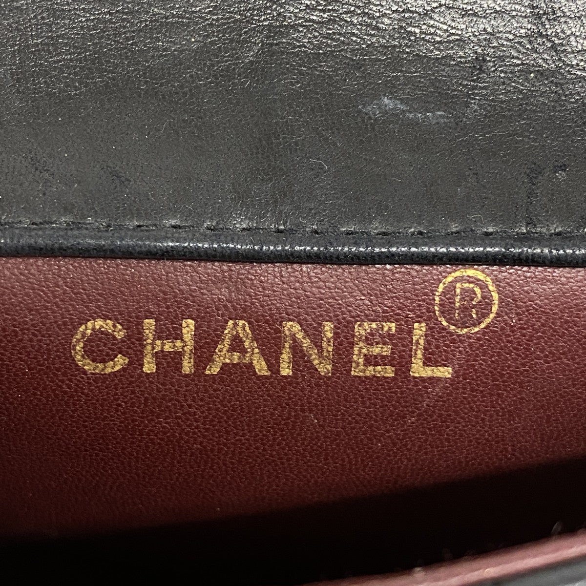 【6cb2056-k】シャネル ショルダーバッグ ミニマトラッセ チェーンショルダー ラムスキン ブラック ゴールド金具【中古】レディース