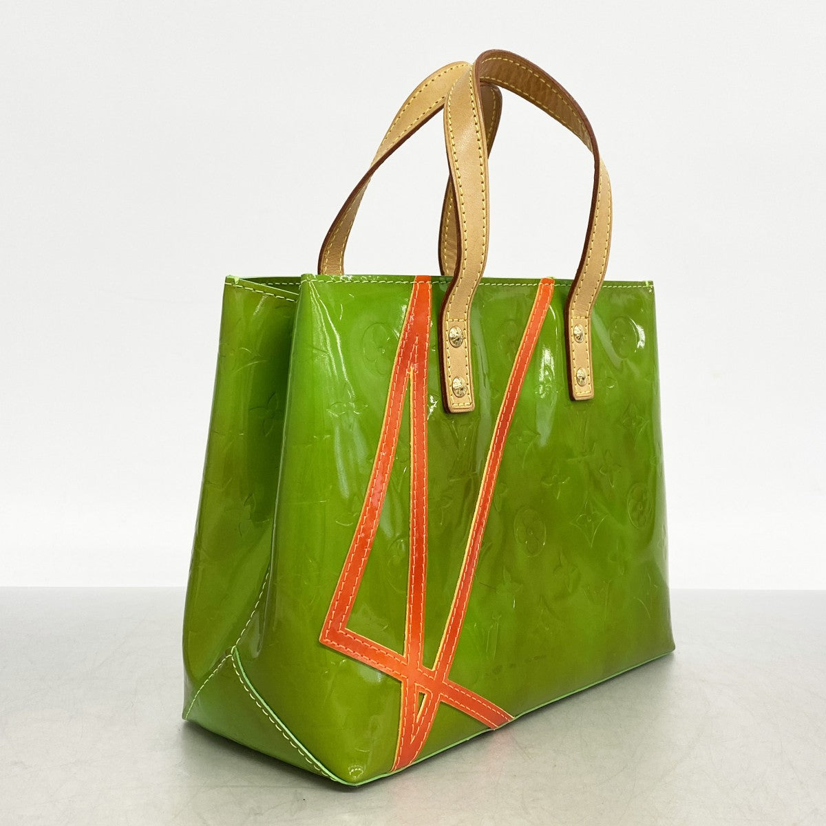 ★最終価格★SALE【6cb2079】ルイヴィトン ハンドバッグ ヴェルニ・フルオ リードPM M91904 ベール ロバートウィルソンコラボ【中古】レディース