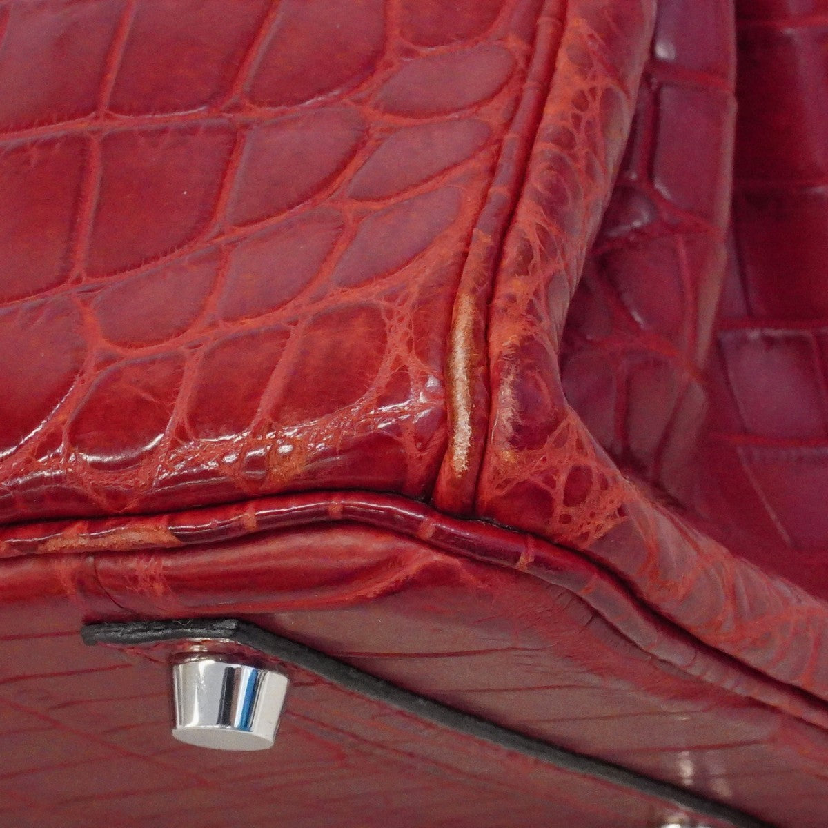 【6cb2108-g】エルメス ハンドバッグ バーキン30 二ロティカスマット ブレイズ シルバー金具 □J刻印【中古】レディース