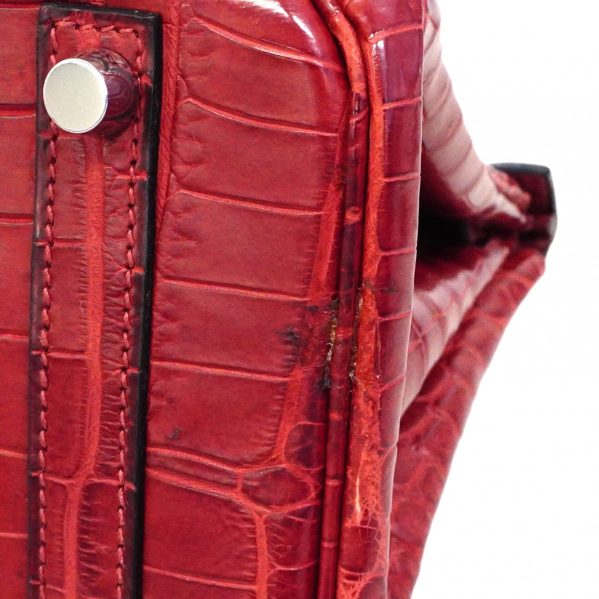 【6cb2108-g】エルメス ハンドバッグ バーキン30 二ロティカスマット ブレイズ シルバー金具 □J刻印【中古】レディース