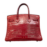 【6cb2108-g】エルメス ハンドバッグ バーキン30 二ロティカスマット ブレイズ シルバー金具 □J刻印【中古】レディース