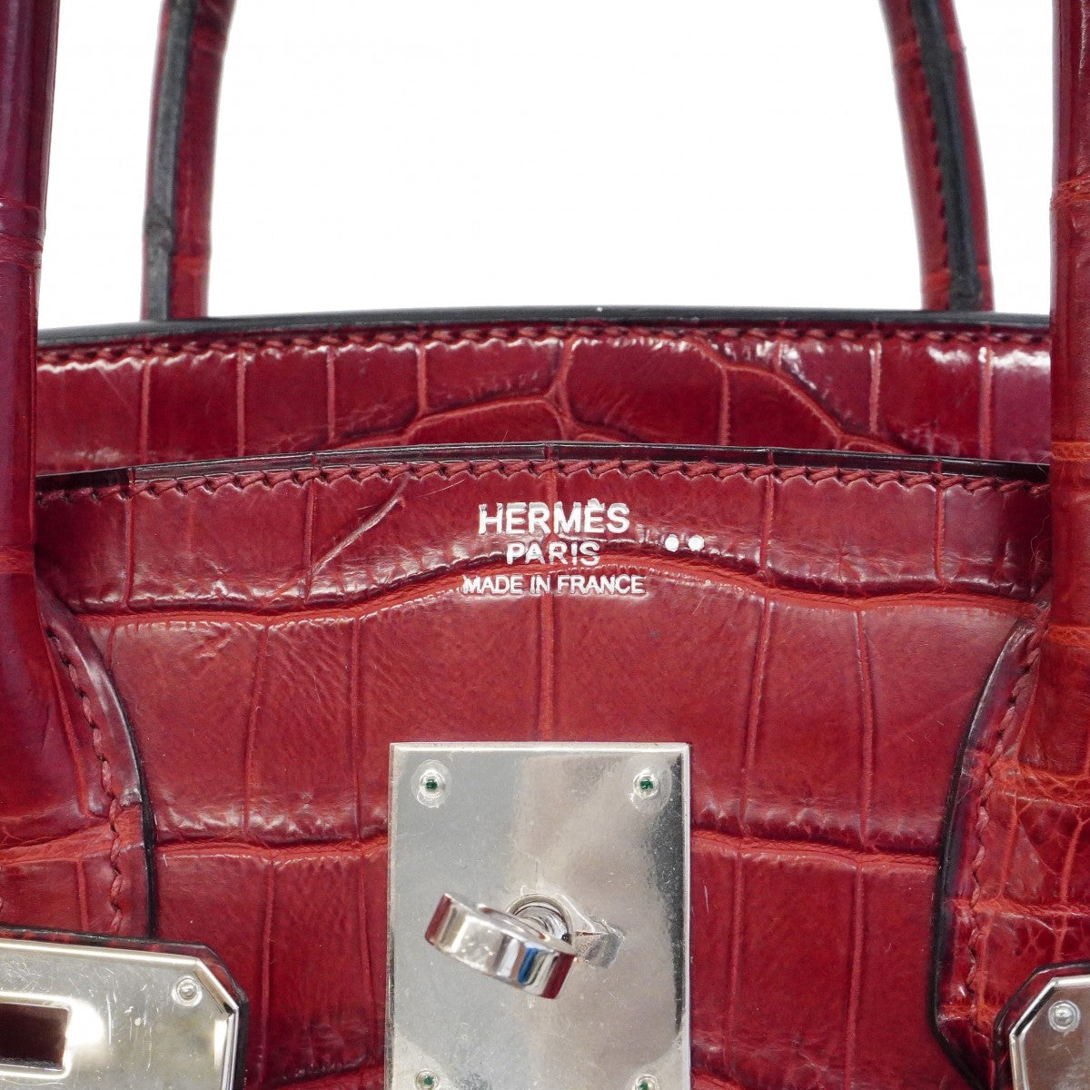 【6cb2108-g】エルメス ハンドバッグ バーキン30 二ロティカスマット ブレイズ シルバー金具 □J刻印【中古】レディース