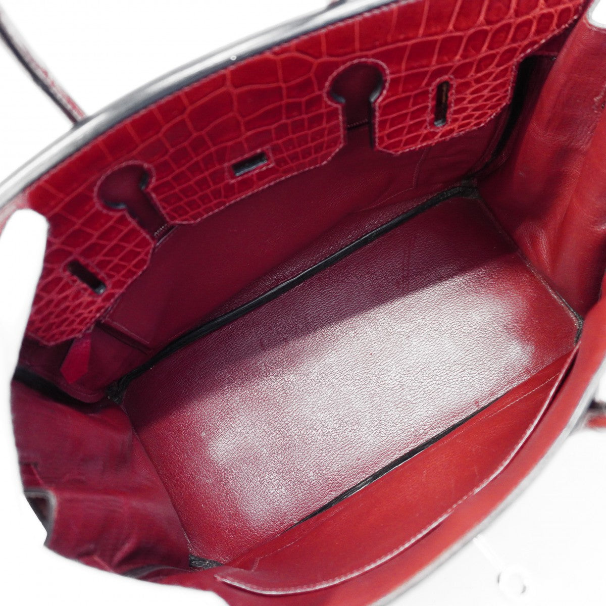 【6cb2108-g】エルメス ハンドバッグ バーキン30 二ロティカスマット ブレイズ シルバー金具 □J刻印【中古】レディース