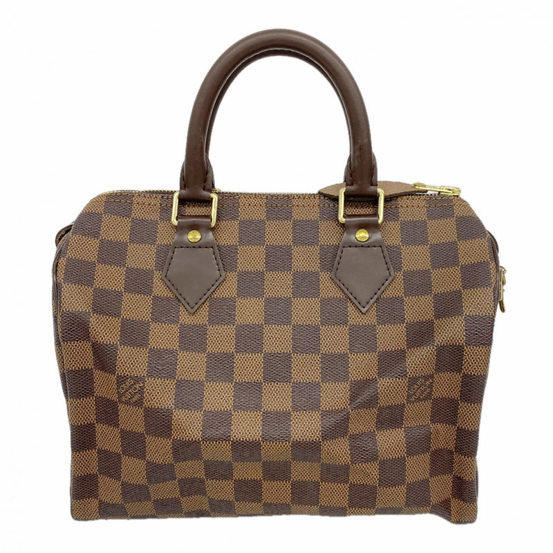 【6cb2130】ルイヴィトン ハンドバッグ ダミエ スピーディ25 N41365 エベヌ【中古】レディース