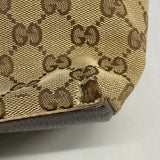 ★SALE【6cb2156-k】グッチ トートバッグ GGキャンバス/シェリーライン 131231 キャンバス ブラウン シルバー金具【中古】レディース