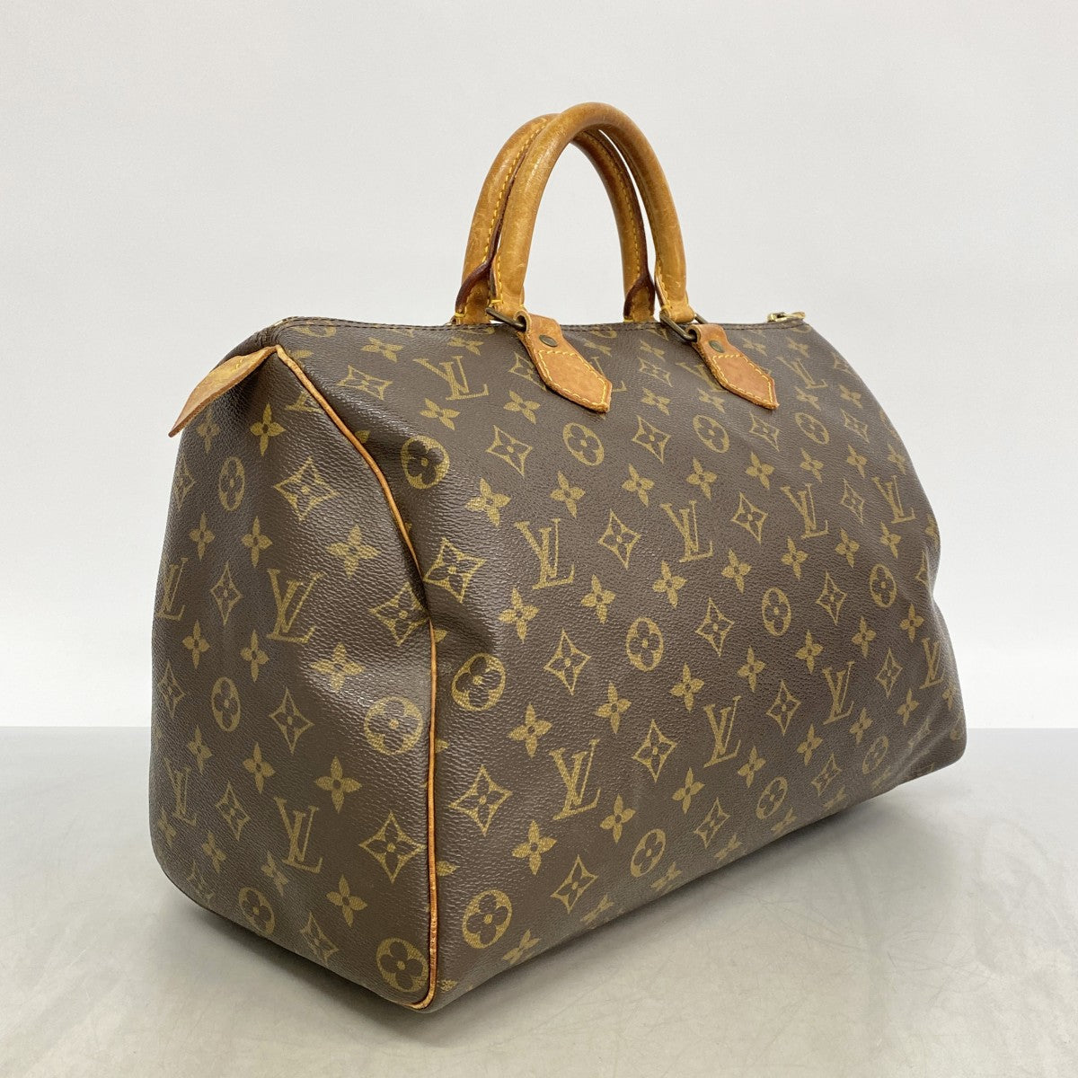 【6cb2161】ルイヴィトン ハンドバッグ モノグラム スピーディ35 M41107 ブラウン【中古】レディース