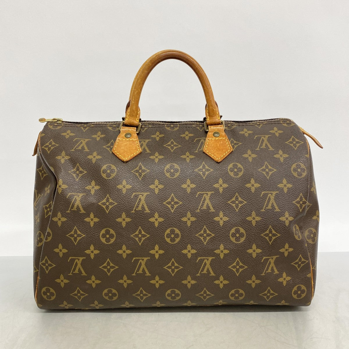 【6cb2161】ルイヴィトン ハンドバッグ モノグラム スピーディ35 M41107 ブラウン【中古】レディース