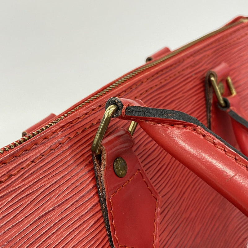 【6cb2178-k】ルイヴィトン ハンドバッグ エピ スピーディ25 M43017 カスティリアンレッド【中古】レディース