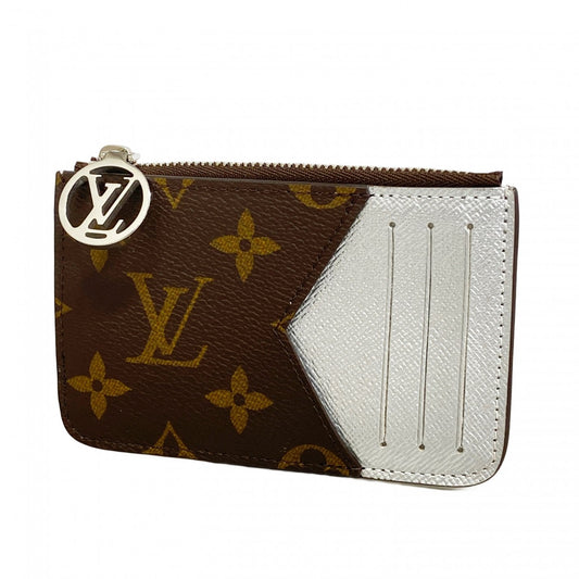 【6cb2207-k】ルイヴィトン コインケース モノグラム カードケースポルトカルトロミー M26655 ブラウン【中古】レディース