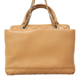 【6cb2239-k】シャネル ハンドバッグ マトラッセ チェーンショルダー キャビアスキン ブラウン シルバー金具 2wayバッグ【中古】レディース