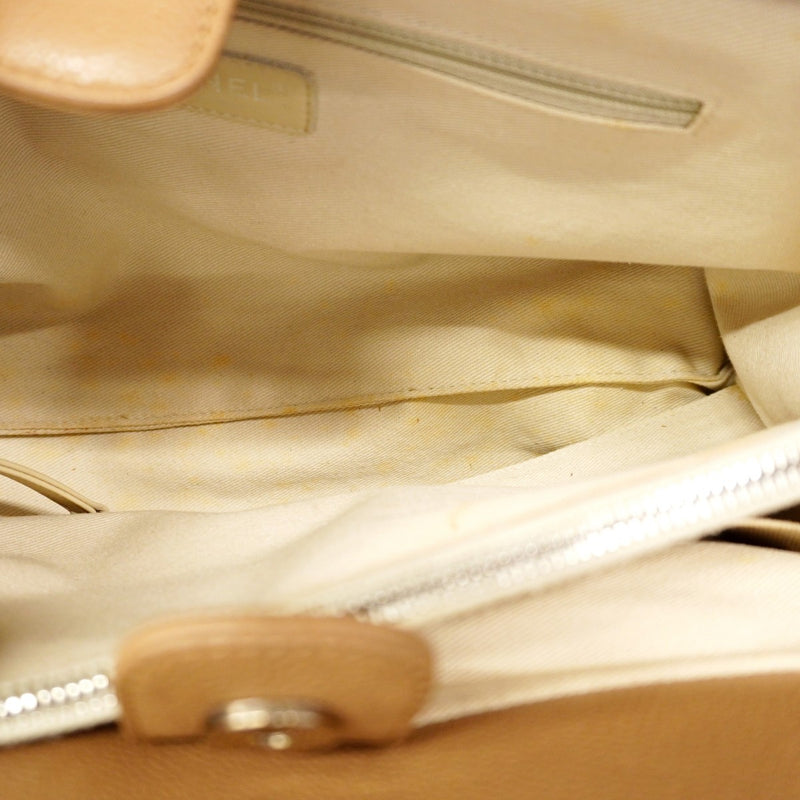 【6cb2239-k】シャネル ハンドバッグ マトラッセ チェーンショルダー キャビアスキン ブラウン シルバー金具 2wayバッグ【中古】レディース