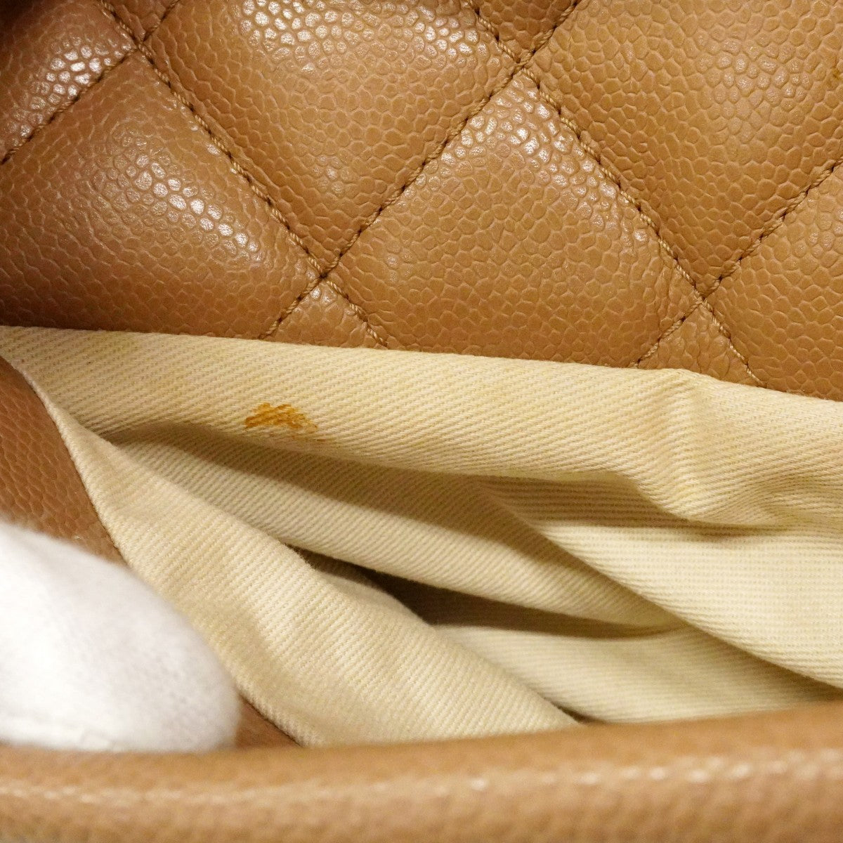 【6cb2239-k】シャネル ハンドバッグ マトラッセ チェーンショルダー キャビアスキン ブラウン シルバー金具 2wayバッグ【中古】レディース