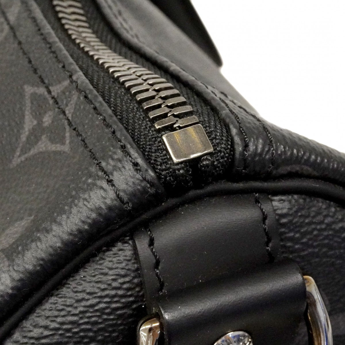 【6cb2240-k】ルイヴィトン ボストンバッグ モノグラム・エクリプス キーポルバンドリエール45 M40569 ブラック【中古】メンズ