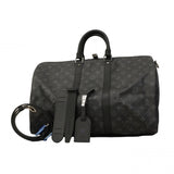 【6cb2240-k】ルイヴィトン ボストンバッグ モノグラム・エクリプス キーポルバンドリエール45 M40569 ブラック【中古】メンズ