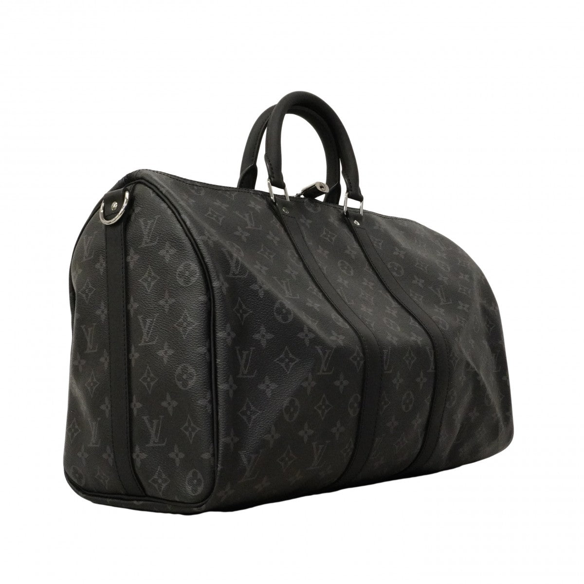 【6cb2240-k】ルイヴィトン ボストンバッグ モノグラム・エクリプス キーポルバンドリエール45 M40569 ブラック【中古】メンズ