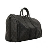 【6cb2240-k】ルイヴィトン ボストンバッグ モノグラム・エクリプス キーポルバンドリエール45 M40569 ブラック【中古】メンズ