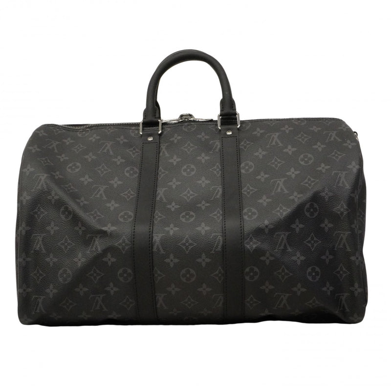 【6cb2240-k】ルイヴィトン ボストンバッグ モノグラム・エクリプス キーポルバンドリエール45 M40569 ブラック【中古】メンズ