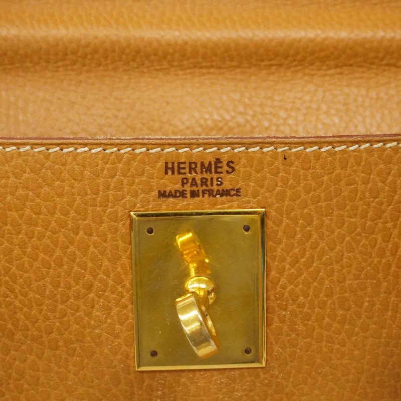 【6cb2241】エルメス リュック・デイパック ケリーアドGM アルデンヌ ナチュラル ゴールド金具 ○Z刻印【中古】レディース