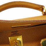 【6cb2241】エルメス リュック・デイパック ケリーアドGM アルデンヌ ナチュラル ゴールド金具 ○Z刻印【中古】レディース