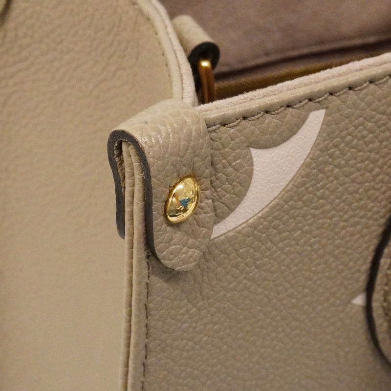 ★在庫処分★最終価格【6cb2245】ルイヴィトン ハンドバッグ モノグラム・アンプラント バイカラー オンザゴ—PM M45779 トゥルトレールクレーム 2wayバッグ【中古】レディース