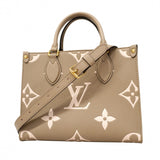 ★在庫処分★最終価格【6cb2245】ルイヴィトン ハンドバッグ モノグラム・アンプラント バイカラー オンザゴ—PM M45779 トゥルトレールクレーム 2wayバッグ【中古】レディース