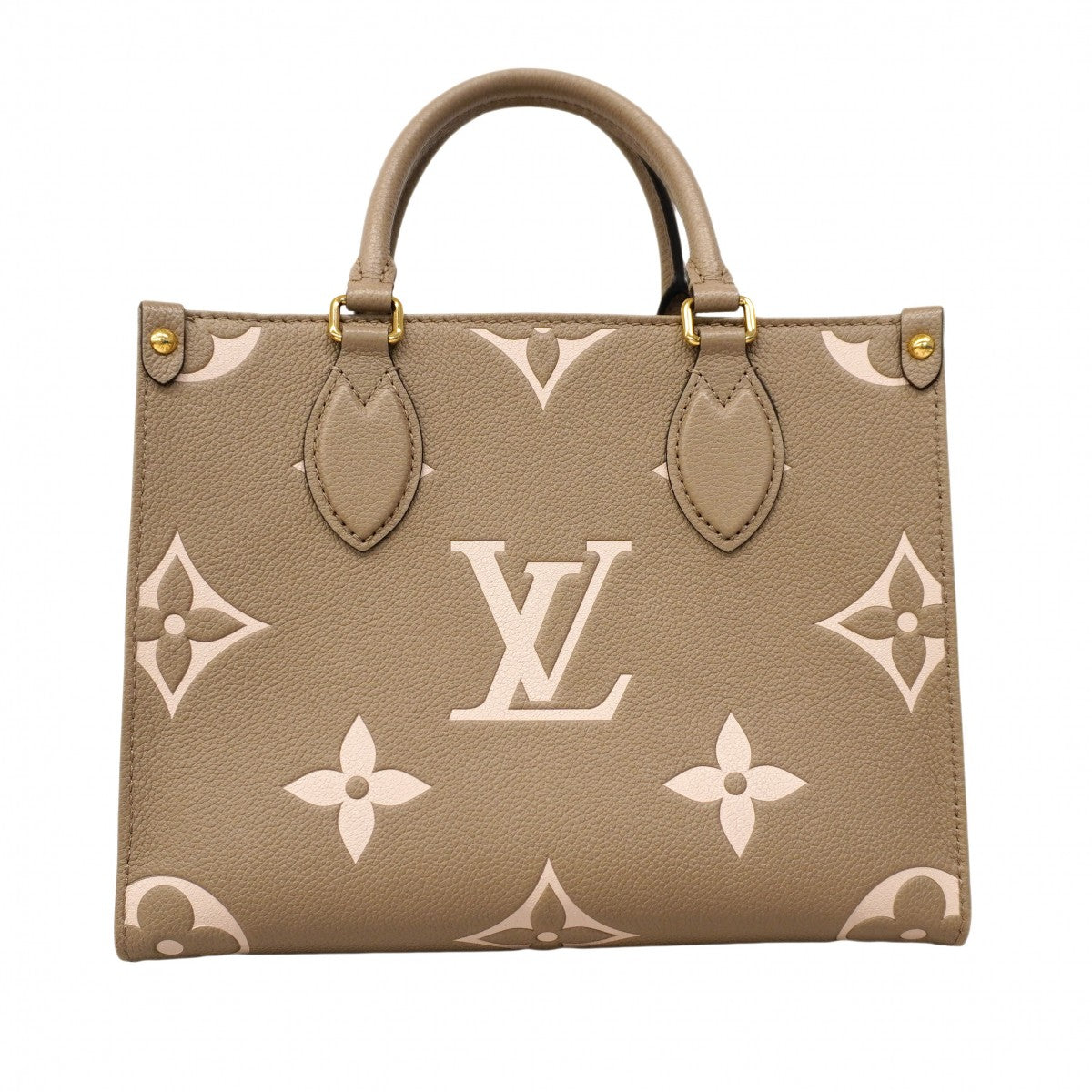 ★在庫処分★最終価格【6cb2245】ルイヴィトン ハンドバッグ モノグラム・アンプラント バイカラー オンザゴ—PM M45779 トゥルトレールクレーム 2wayバッグ【中古】レディース