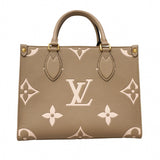 ★在庫処分★最終価格【6cb2245】ルイヴィトン ハンドバッグ モノグラム・アンプラント バイカラー オンザゴ—PM M45779 トゥルトレールクレーム 2wayバッグ【中古】レディース