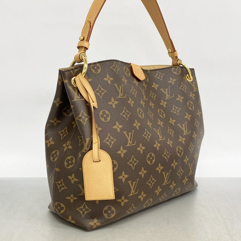 【6cb2270-k】ルイヴィトン ショルダーバッグ モノグラム グレースフルPM M43701 ブラウン ベージュ【中古】レディース