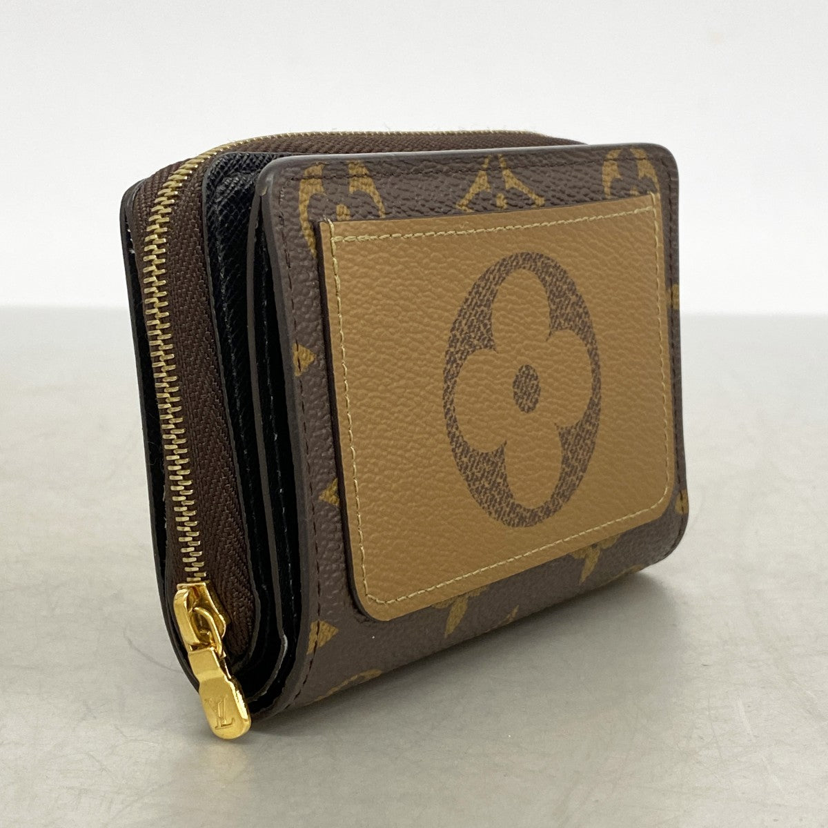 【6cb2273-k】ルイヴィトン 財布 モノグラム・リバース ポルトフォイユルー M81461 ブラウン【中古】レディース