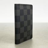 【6cb2274-k】ルイヴィトン カードケース ダミエ・グラフィット オーガナイザードゥポッシュ N63075 ブラック【中古】メンズ