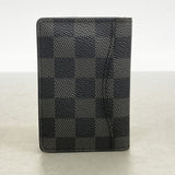 【6cb2274-k】ルイヴィトン カードケース ダミエ・グラフィット オーガナイザードゥポッシュ N63075 ブラック【中古】メンズ
