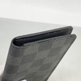 【6cb2274-k】ルイヴィトン カードケース ダミエ・グラフィット オーガナイザードゥポッシュ N63075 ブラック【中古】メンズ