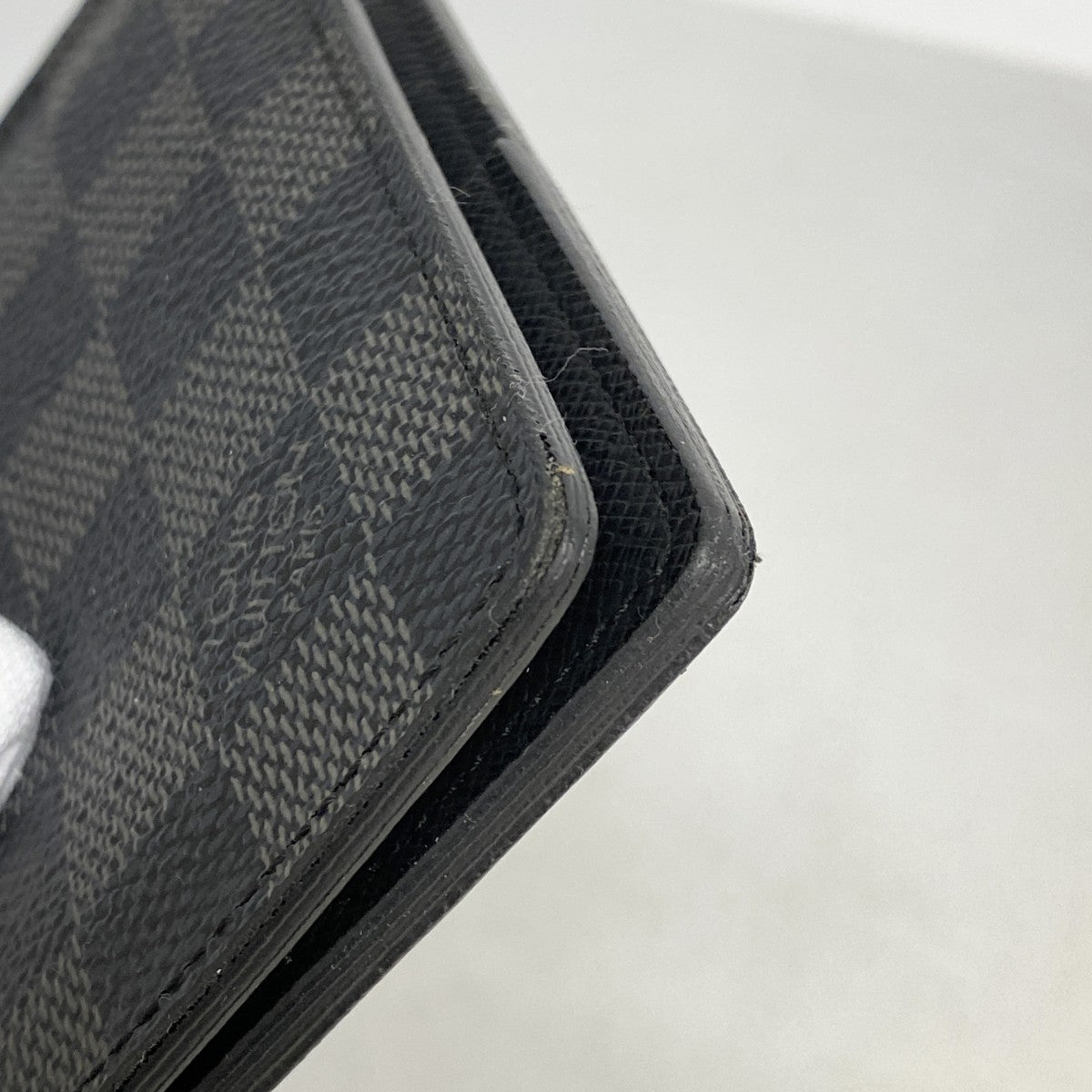 【6cb2274-k】ルイヴィトン カードケース ダミエ・グラフィット オーガナイザードゥポッシュ N63075 ブラック【中古】メンズ