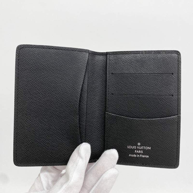 【6cb2274-k】ルイヴィトン カードケース ダミエ・グラフィット オーガナイザードゥポッシュ N63075 ブラック【中古】メンズ