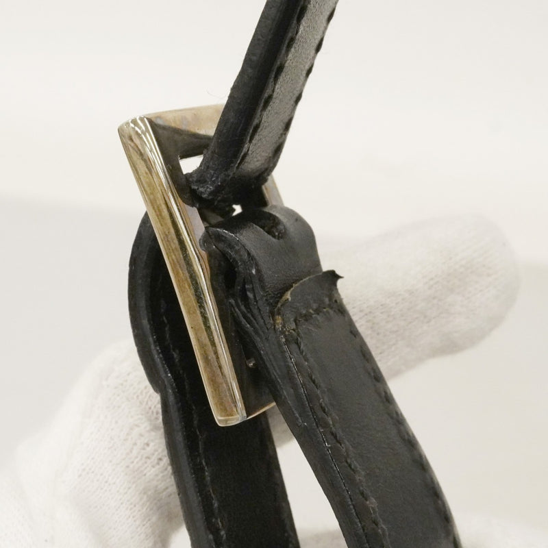 【6cb2275】グッチ ハンドバッグ ジャッキー 001 3824 レザー ブラック シルバー金具【中古】レディース