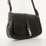 【6cb2275】グッチ ハンドバッグ ジャッキー 001 3824 レザー ブラック シルバー金具【中古】レディース