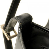 【6cb2275】グッチ ハンドバッグ ジャッキー 001 3824 レザー ブラック シルバー金具【中古】レディース