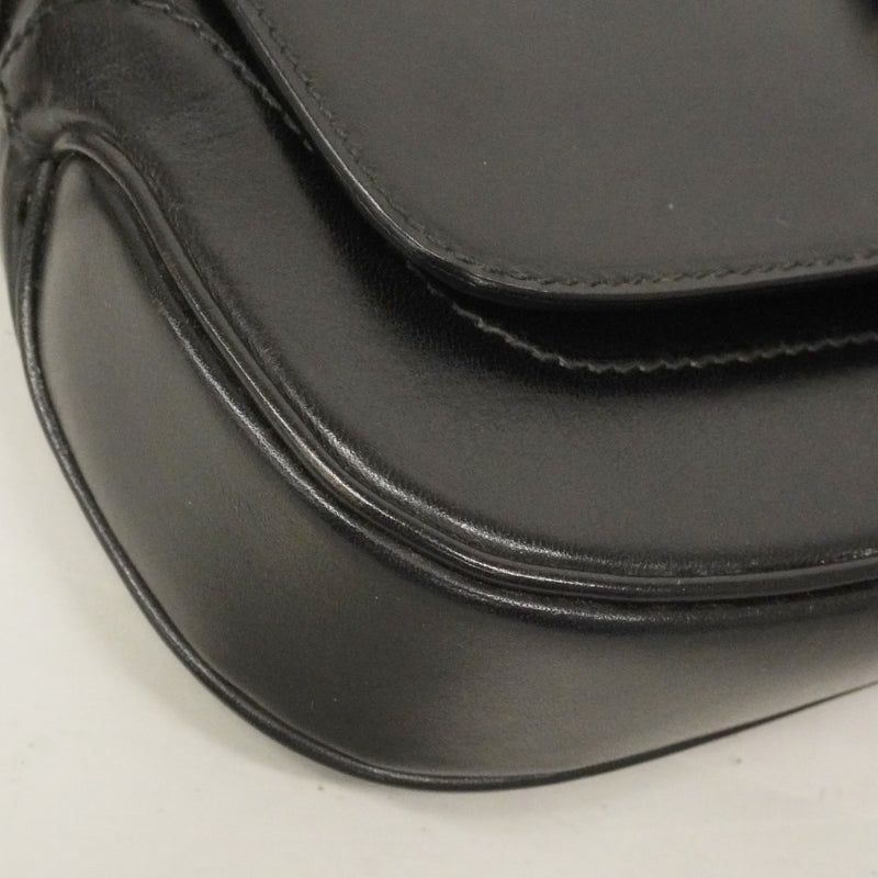 【6cb2275】グッチ ハンドバッグ ジャッキー 001 3824 レザー ブラック シルバー金具【中古】レディース