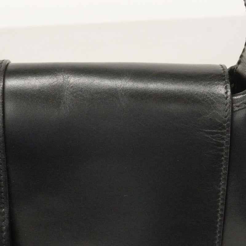 【6cb2275】グッチ ハンドバッグ ジャッキー 001 3824 レザー ブラック シルバー金具【中古】レディース