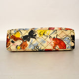 【6cb2276】シャネル ショルダーバッグ デカマトラッセ Wチェーン パテントレザー マルチカラー ゴールド金具【中古】レディース