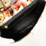 【6cb2276】シャネル ショルダーバッグ デカマトラッセ Wチェーン パテントレザー マルチカラー ゴールド金具【中古】レディース