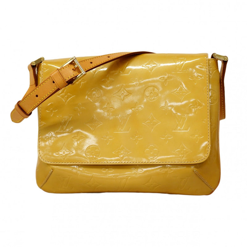 【6cb2279】ルイヴィトン ショルダーバッグ ヴェルニ トンプソンストリート M91008 ベージュ【中古】レディース