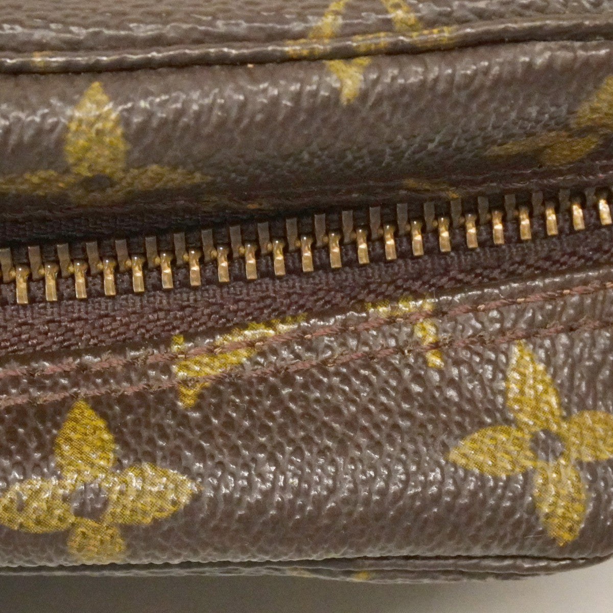 【6cb2281】ルイヴィトン ポーチ モノグラム トゥルーストワレット23 M47524 ブラウン【中古】レディース